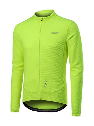 BERGRISAR Men's Long Sleeve Cycling Jersey Full