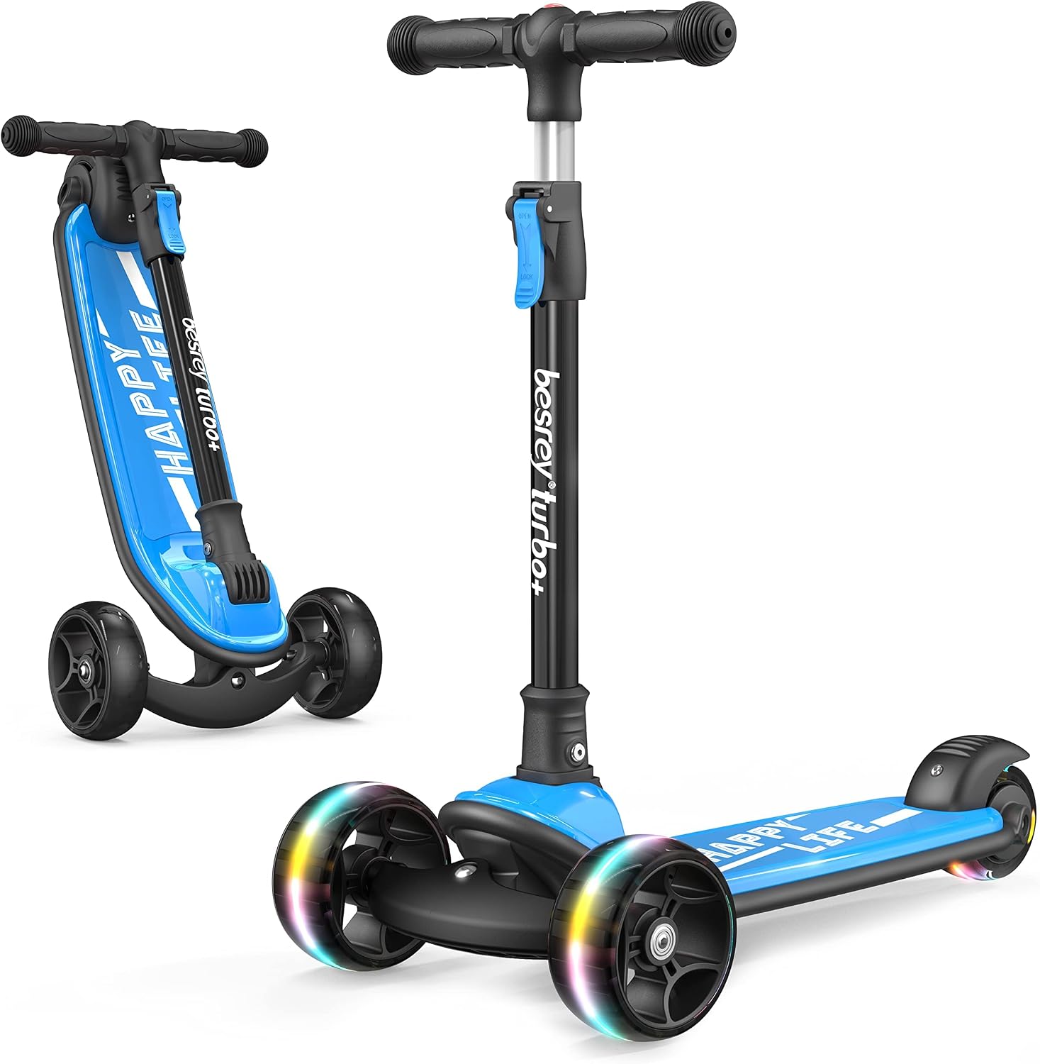 besrey Kick Scooter Ages 3-10 LED