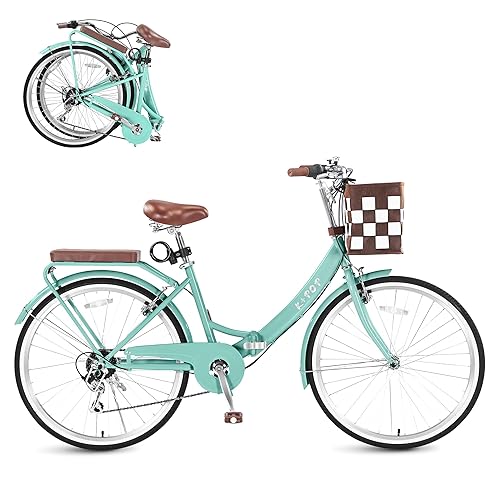 BGGFNZ Foldable Beach Cruiser Bike for Women