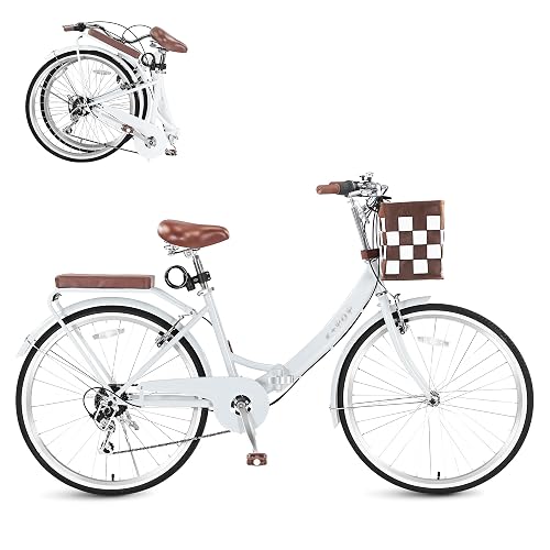 BGGFNZ Foldable Beach Cruiser Bike for Women
