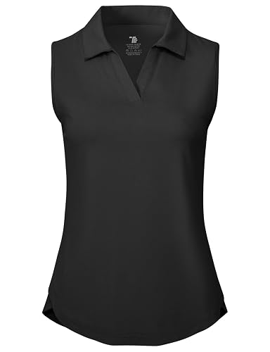 BGOWATU Women's Sleeveless Golf Polo Shirts Collared