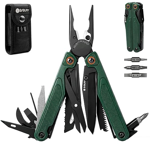 BIBURY Lightweight G10 Handle Multitool Pliers