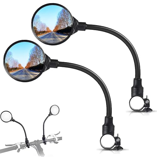 Bicycle Rearview Mirror 2-Pack - Adjustable Wide