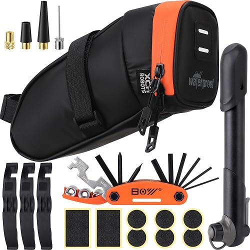 Bicycle Saddle Repair Bag with Tire Patch