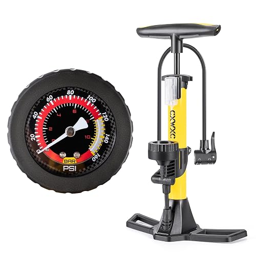 Bike Pump with Pressure Gauge- 160 PSI