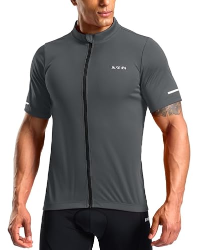 Bikewa Men's Cycling Jersey Full Zip 3+1
