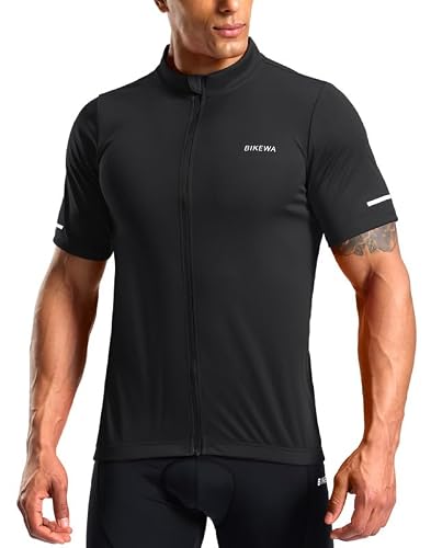 Bikewa Men's Cycling Jersey Full Zip 3+1