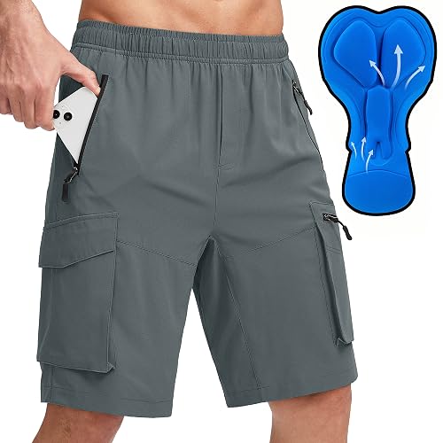 Bikewa Men's Mountain Bike Shorts 3D Padded