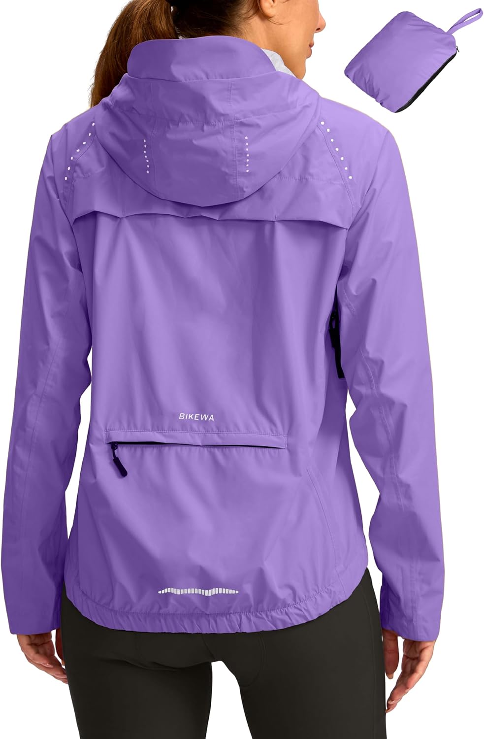 Bikewa Womens Cycling Rain Jacket Waterproof