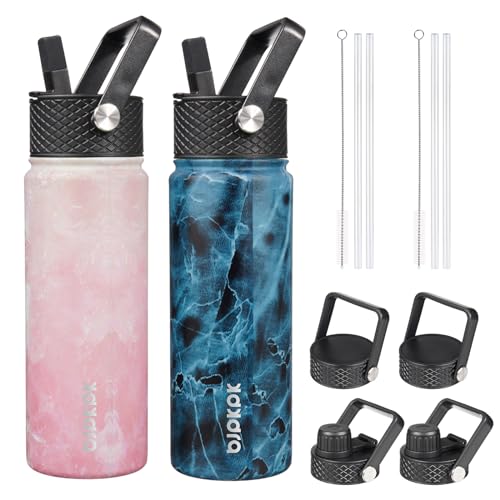 BJPKPK 2 Pack Insulated Water Bottles with