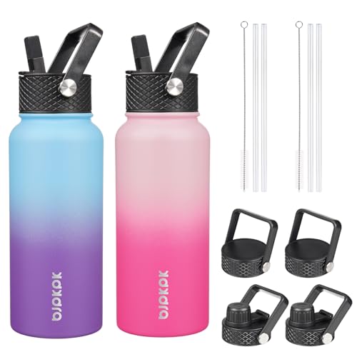 BJPKPK 2 Pack Insulated Water Bottles with