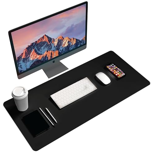 Black+Decker Faux Leather Desk Mat for Keyboard