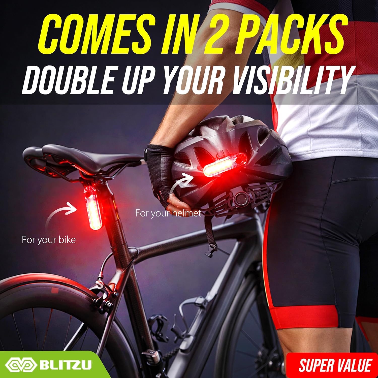 BLITZU Cyborg 120T Tail Light 2-Pack