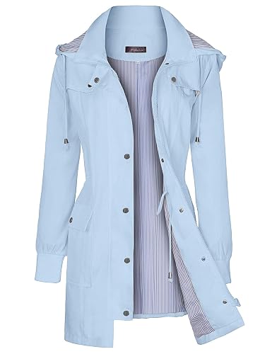 Bloggerlove Rain Jacket Women Lightweight Raincoat