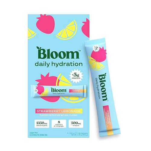 Bloom Daily Hydration Electrolyte Powder Packets with