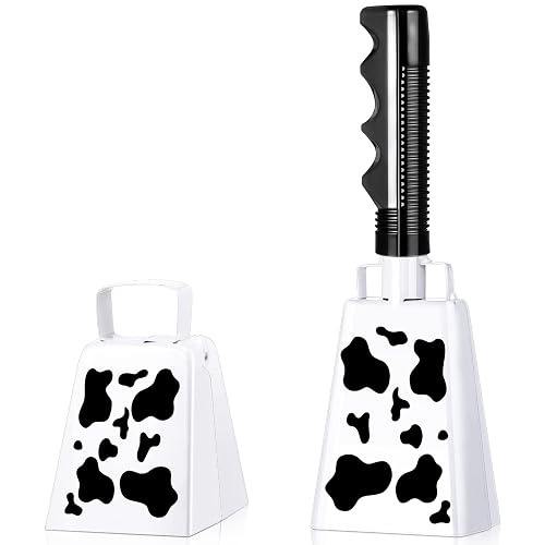 Boao 2 Pieces Cow Bell with Handle