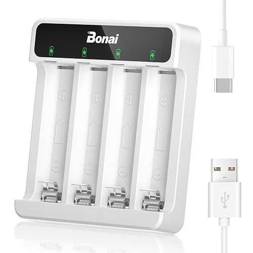 BONAI Battery Charger AA AAA 4 Bay