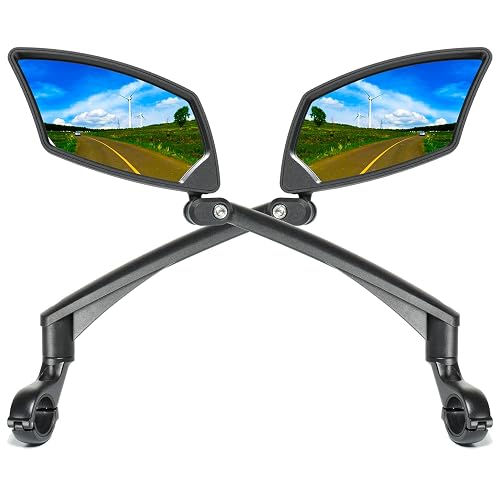 BriskMore Handlebar Bike Mirror - Crystal Clear