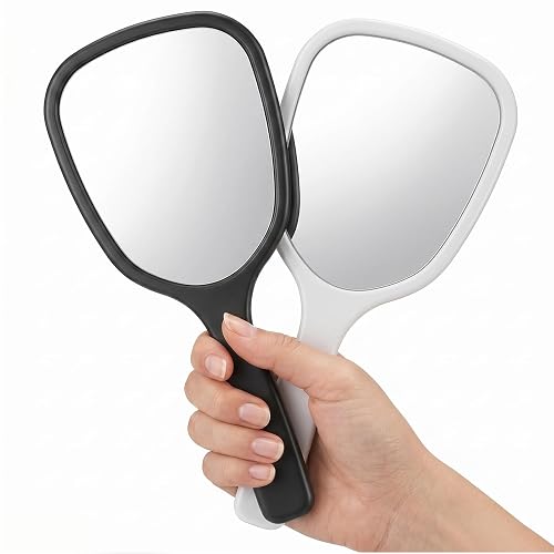 Bruislard 2 Pcs Small Handheld Mirror with