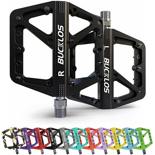 BUCKLOS Mountain Bike Pedals MTB Pedals Flat
