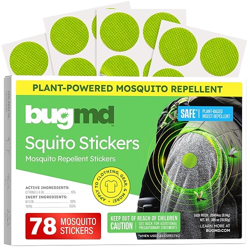 BugMD Squito Stickers Mosquito Repellent Patch Stickers