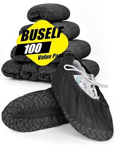 Buself X-Large 100 Count Shoe Covers Disposable