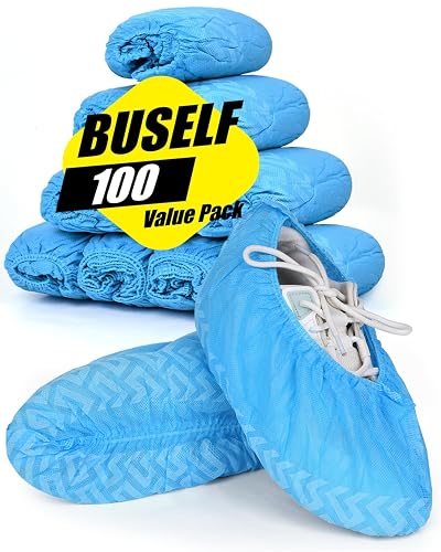 Buself X-Large 100 Count Shoe Covers Disposable