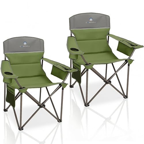 CAMPHILL Oversized Camping Chairs 2 Pack -