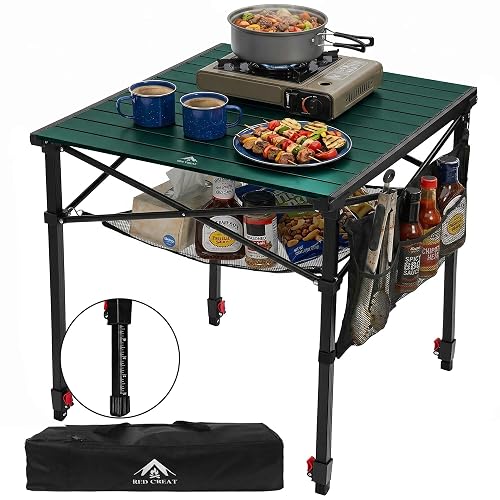 Camping Table Portable Foldable with Adjustable Height