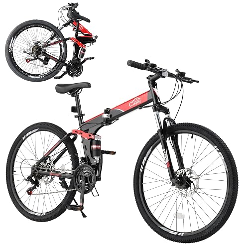 CamPingSurvivals 24/26/27.5 Inch Foldable Bikes 21 Speed