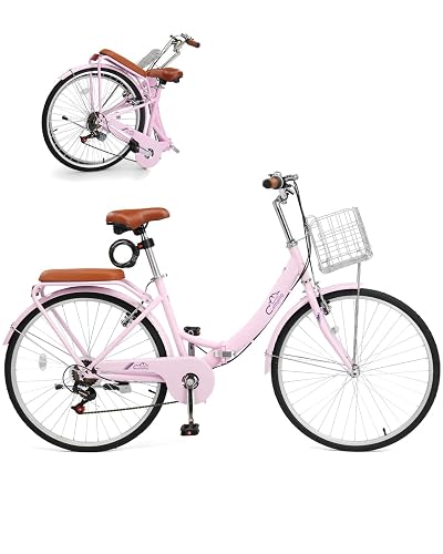 CamPingSurvivals 24/26 Inch Foldable Bike Bicycle
