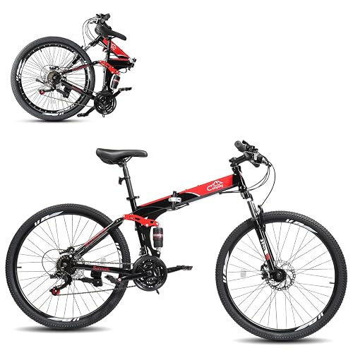 CamPingSurvivals 26/27.5 Inch Foldable Bike with