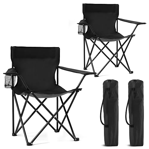 Canpsky 2 Pack Portable Camping Chairs Lawn