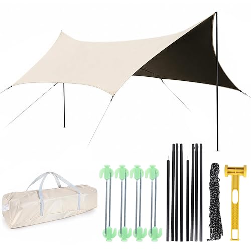 CAODITU Waterproof Camping Tarp Hammock Rain Fly