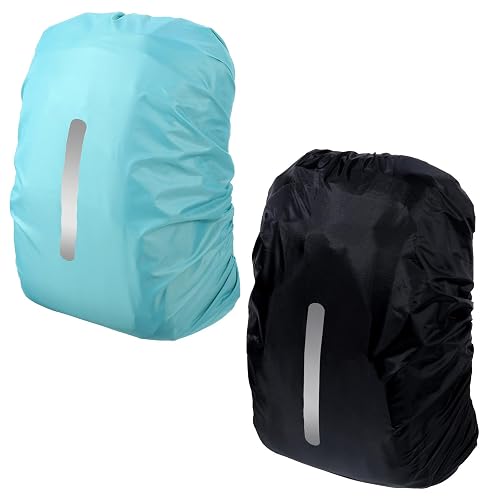 Chsoejuf 2 Pack Waterproof Backpack Cover Rain