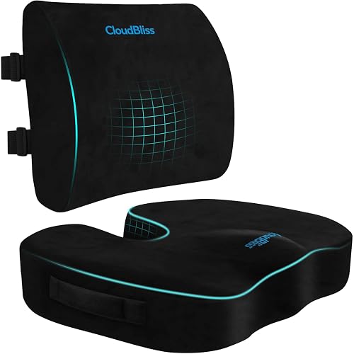 CloudBliss Lumbar Support Pillow & Seat Cushion