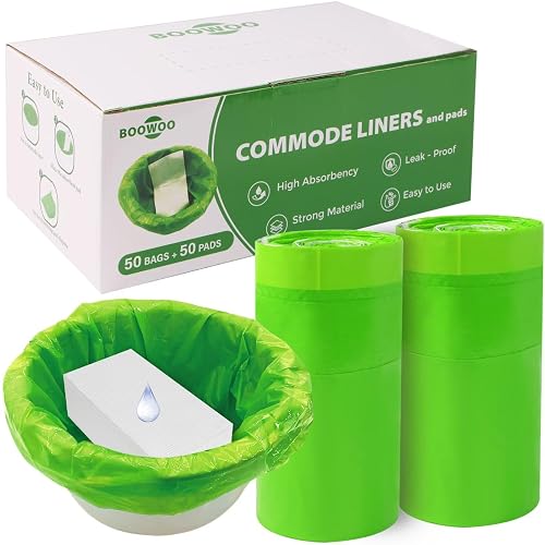 Commode Liners with Absorbent Pad