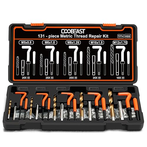 coobeast 131PCS Thread Repair Kit