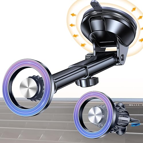 Coolpow for MagSafe Car Mount【Windshield+Vent+Dash】Magnetic