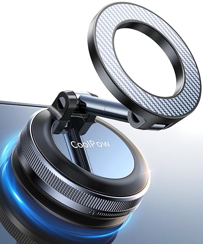 Coolpow【Newest Vacuum Magnetic Phone Holder for Car