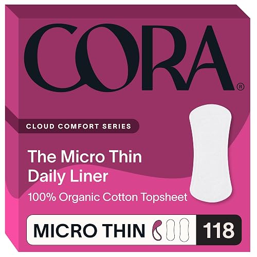 Cora 100% Organic Cotton Topsheet Period Liners