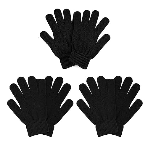 COTRUERE 3 Pairs Winter Magic Gloves Adults
