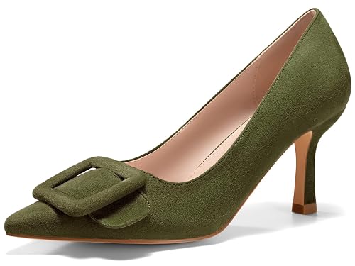 Coutgo Women's Closed Pointed Toe Pumps Stiletto