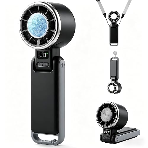 Curloni Portable Handheld Turbo Fan with Ice