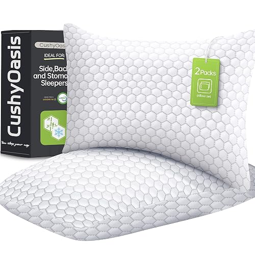 CushyOasis Cooling Pillow for Sleeping