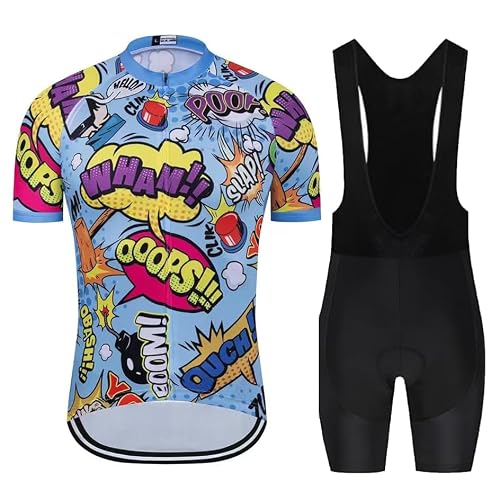 Cycling Jersey Men Set Bib Shorts Set