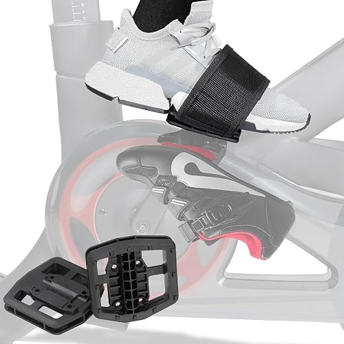 CyclingDeal Strap-in Platform Pedals - Compatible with