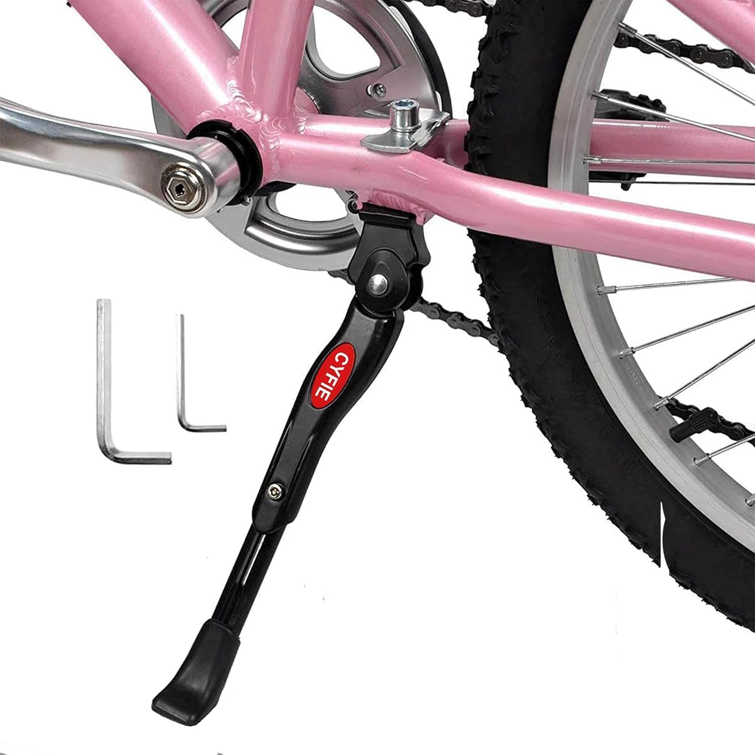 Cyfie Adjustable Kids Kickstand: Center Mount for 16–20" Children's Bikes