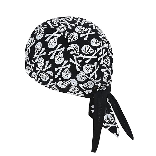 DANLCUPL DOO Rags Dew Rag Skull Cap