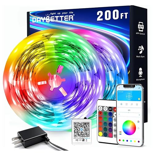 DAYBETTER LED Strip Lights 200 ft